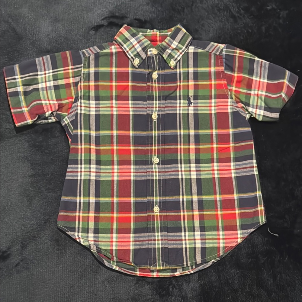 Ralph Lauren Plaid Kids Shirt.. SIZE 2T